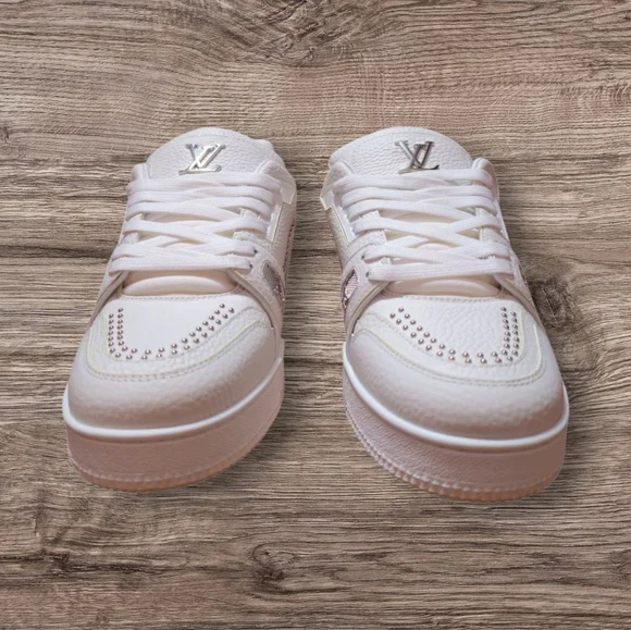 DS Louis Vuitton LV Trainer White Calf Leather - EU 42 (US 9) - 1ADDBY - Picture 3 of 6